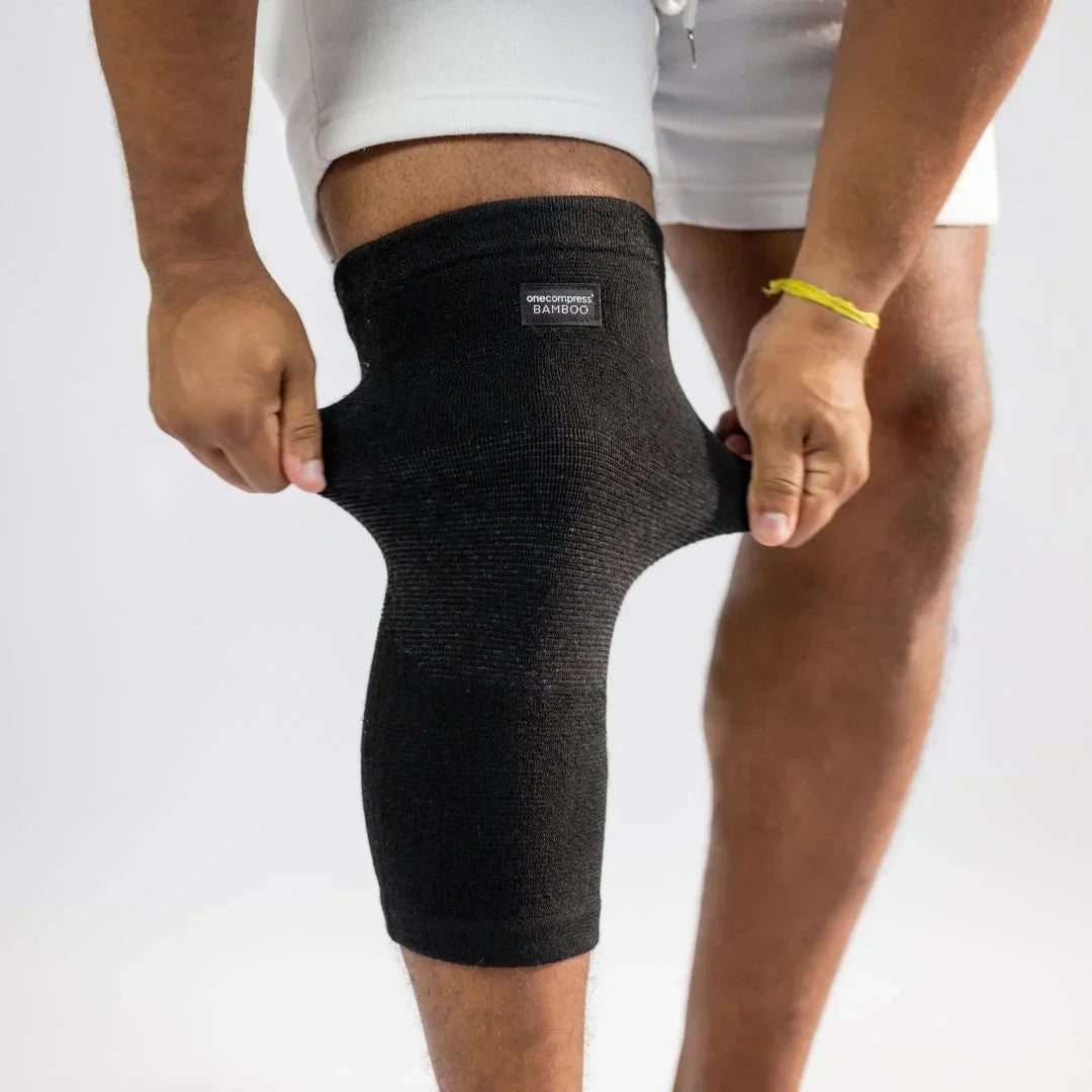 Premium Bamboo Knee Sleeve (Single) - Compression Fit Ready